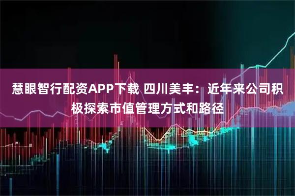 慧眼智行配资APP下载 四川美丰：近年来公司积极探索市值管理方式和路径